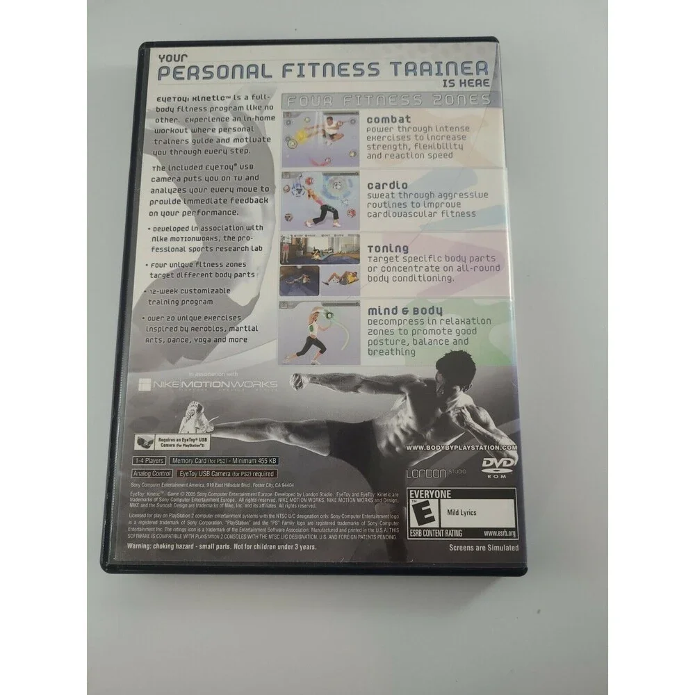 EyeToy: Kinetic (game, user manual, instruction) (Sony PlayStation 2, 2005)